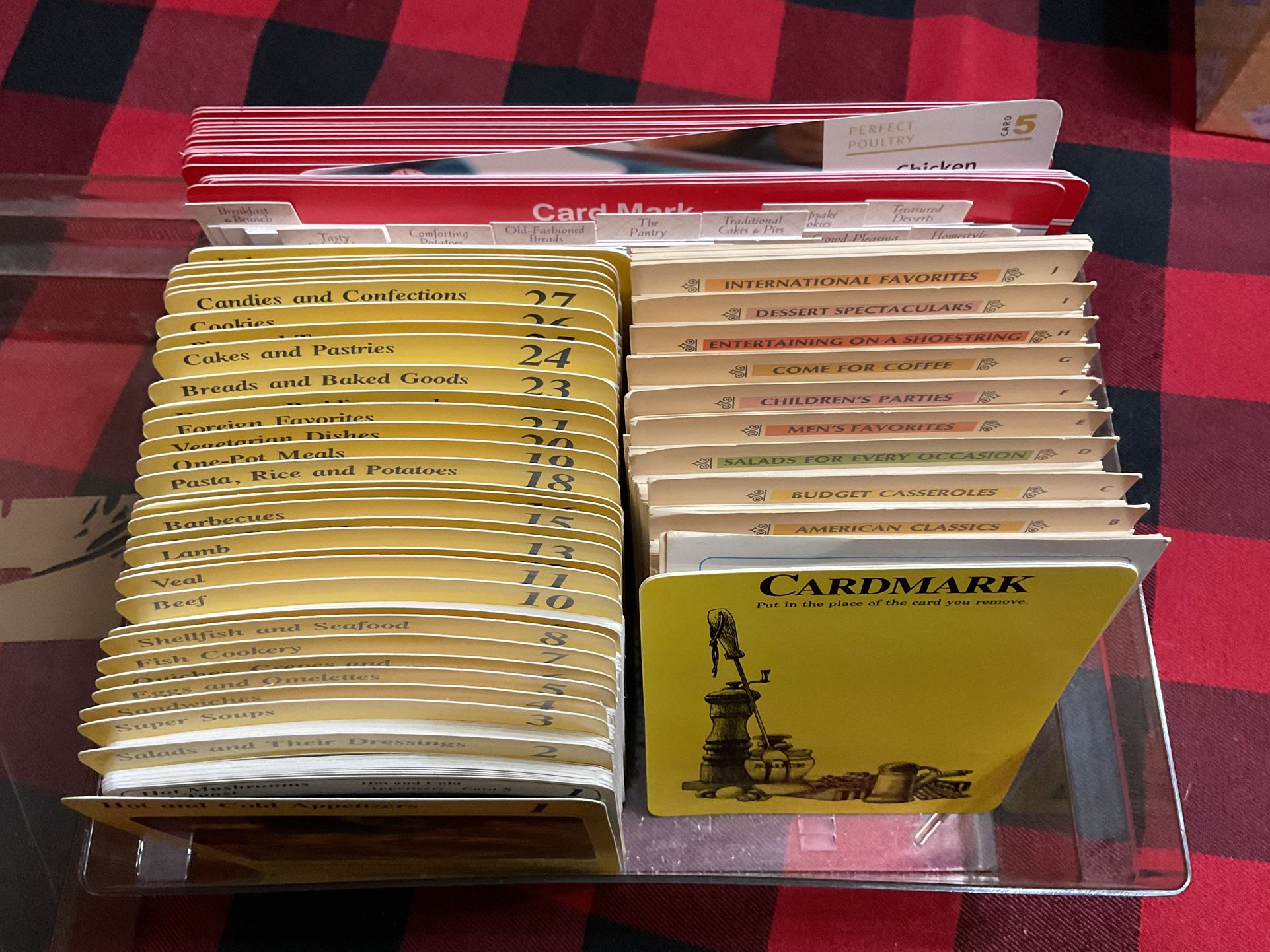 Recipe Cards In plastic Container 4 Brands See Below Description 