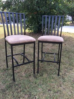 Matching high metal Bar Stools