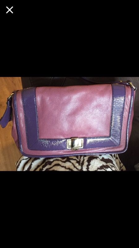 New Kate Spade pink purple leather purse