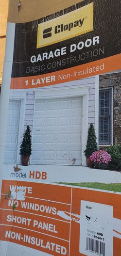 New Garage Door 9' x 7'