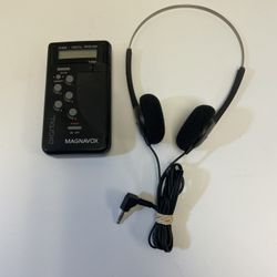 Magnavox D1800/17 2-Band Digital Receiver Portable Pocket AM/FM Radio Headphones