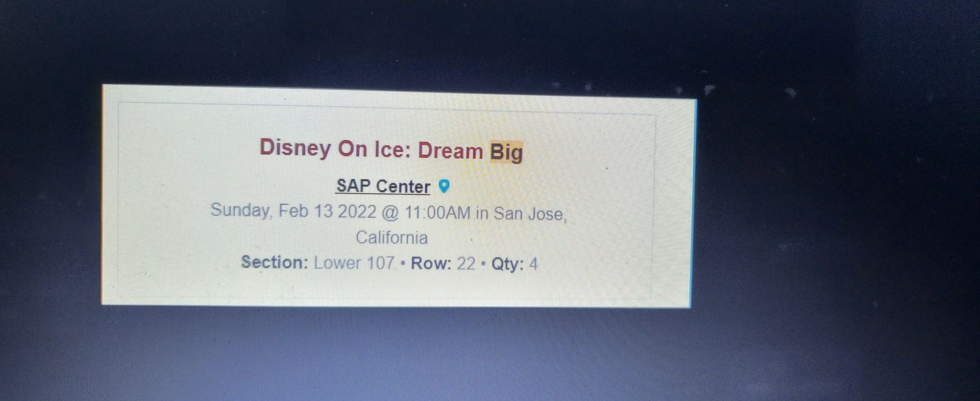 Disney On Ice Tickets