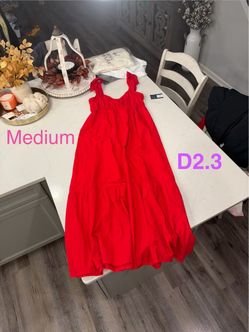 Universal Thread Red Tiered Sundress with Ruffle Straps size M smoke free home