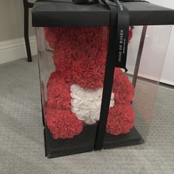 Valentine Doses Of Roses Beverly Hills Red Bear