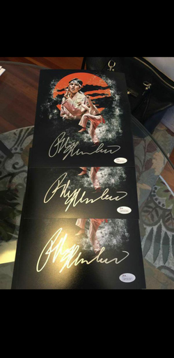 The karate kid Ralph Macho autograph
