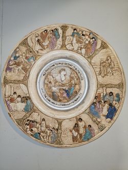 Handcrafted Religious Plate