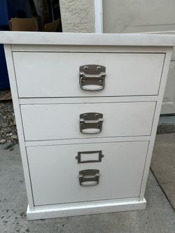 Pottery Barn White File Cabinets