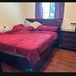 Cal King Bed And Frame  OBO