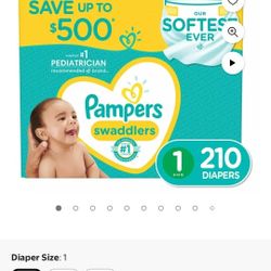 UNOPENED Pampers Diapers And Wipes 