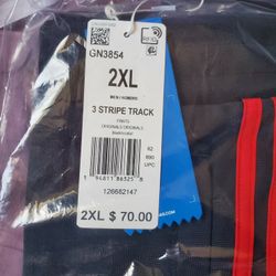 Mens 3 Stripe Track Adidas