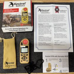Kestrel - 5700 with Hornady 4DOF