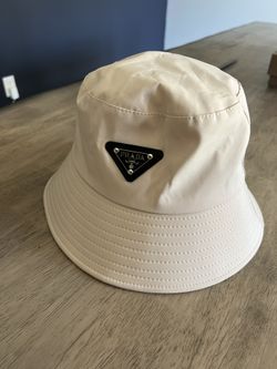Tan Prada Bucket Hat