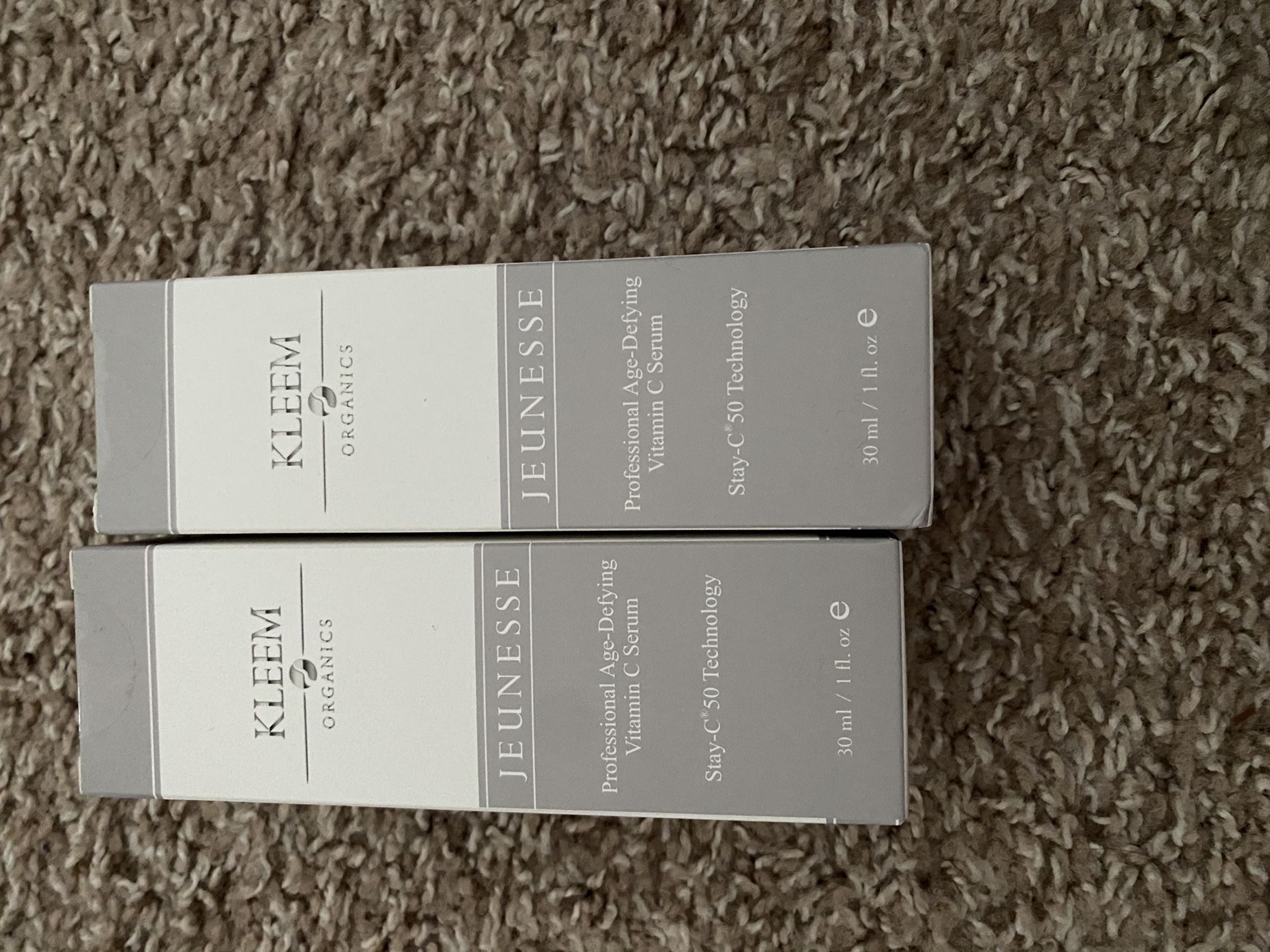 2 Pack Kleem Organics Vitamin C Serum for Face with Hyaluronic Acid & Vitamin E | Natural Anti Aging Face Serum | Best Anti Wrinkle Facial Serum | Acn