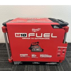 Milwaukee 18v Brushless 6-1/2” Plunge Track Saw Pack out Kit With One 6.0 Battery