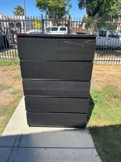 Black Ikea dresser