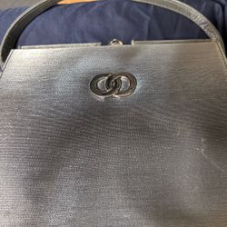 Silver Hard Shell Evening Bag