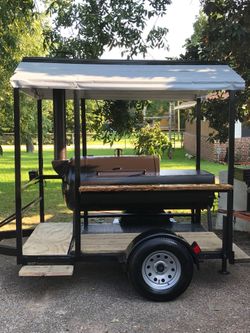 BBQ pit smoker on trailer for Sale in Channelview TX OfferUp