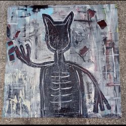 Original Abstract  Painting Acrylic on Framed Canvas 36" x 36" *100.00* Home Decor Artwork Art