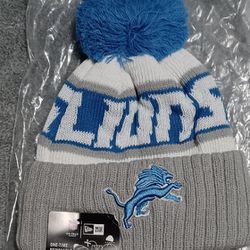 Detroit Lions Beanie New Hat Cap New Era Sanders Calvin Goff 