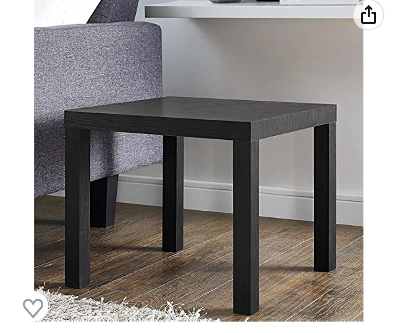 Modern End Table, Room Essentials Black Brand new