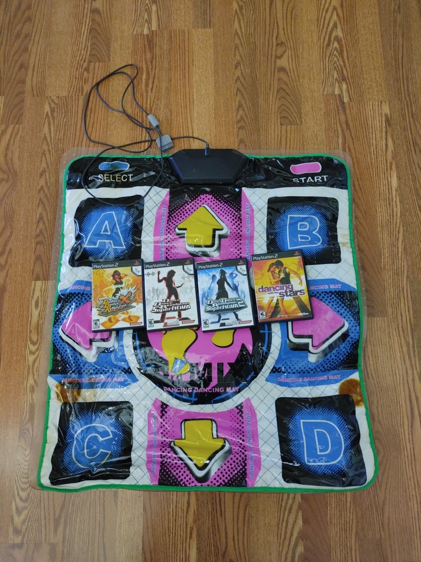 PS1/PS2 Dance Mat w/ Games