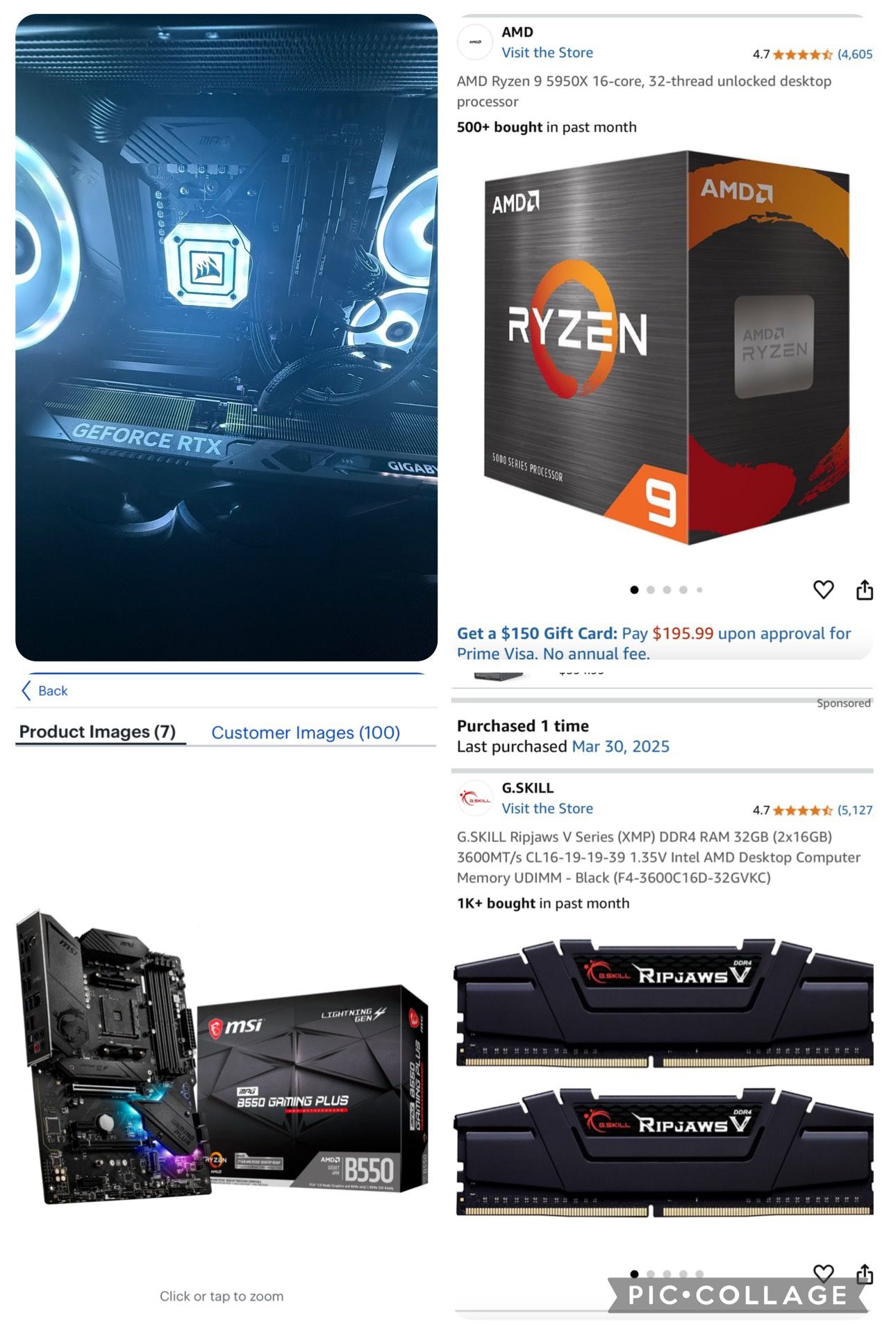 Selling my Ryzen 5950x with motherboard and ram also have a case and 750 power supply take all Of It at That Price
