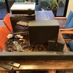 Digital LED Projector & Vizio Complete Sound Bar System Model S4251W-B4