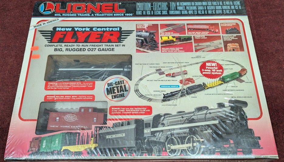 Vintage Lionel 027 Gauge New York Central Flyer Freight Train Set
