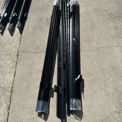 6 ft. Black Steel studded posts (38)