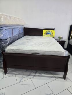 Queen Sizes Bed With Mattress