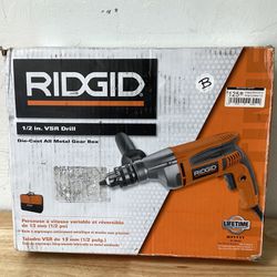 (New) RIDGID 8 Amp Corded 1/2 in. Heavy-Duty Variable Speed Reversible Drill