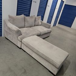 Large Couch With Ottoman Sturdy