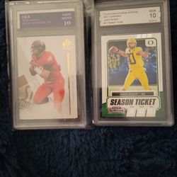 2 Cards Travis Kelce And Justin Herbert Both Rc Gem Mint 10