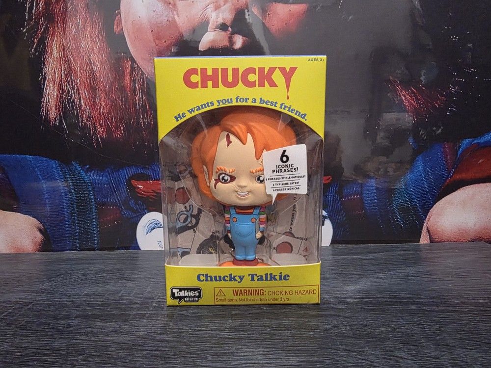 Chucky Talkie, 6 Iconic Phrases, Display or Tag-collector item