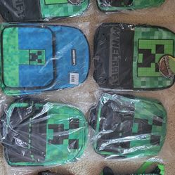 Minecraft Backpack And Lunch Bag