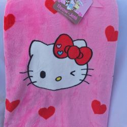 Hello Kitty Pink Hearts And Kitty VALENTINE'S THROW 