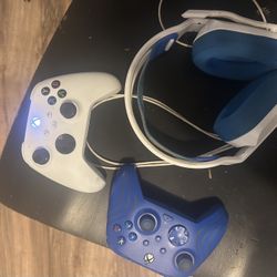 Xbox Controllers And Headset 