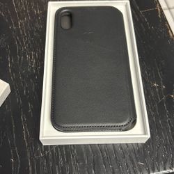 iPhone X Leather Folio
