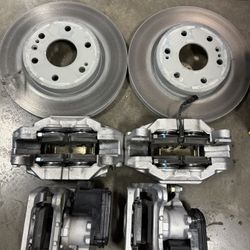 Front Rotors Front And Rear Brake Calipers 