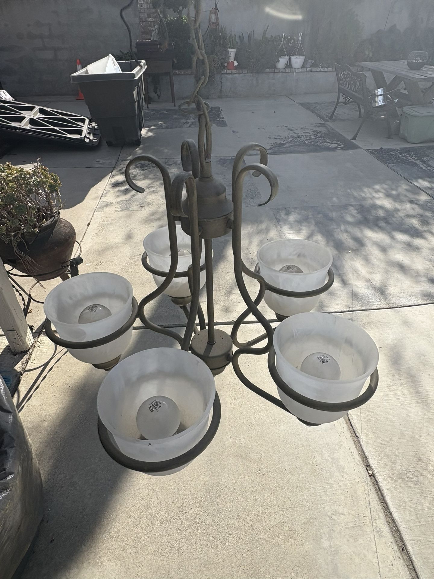 Old chandeliers