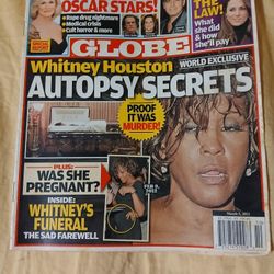 Whitney Houston Globe Magazine 