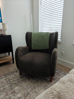 Dark Brown Accemt Chairs Set of 2