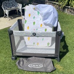 Brand New Graco Pak N Play W/ New Sleeping Mattress & Cover