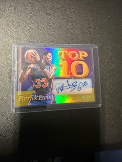 🔥Patrick Ewing Top 10 Autograph Card 05/10🔥