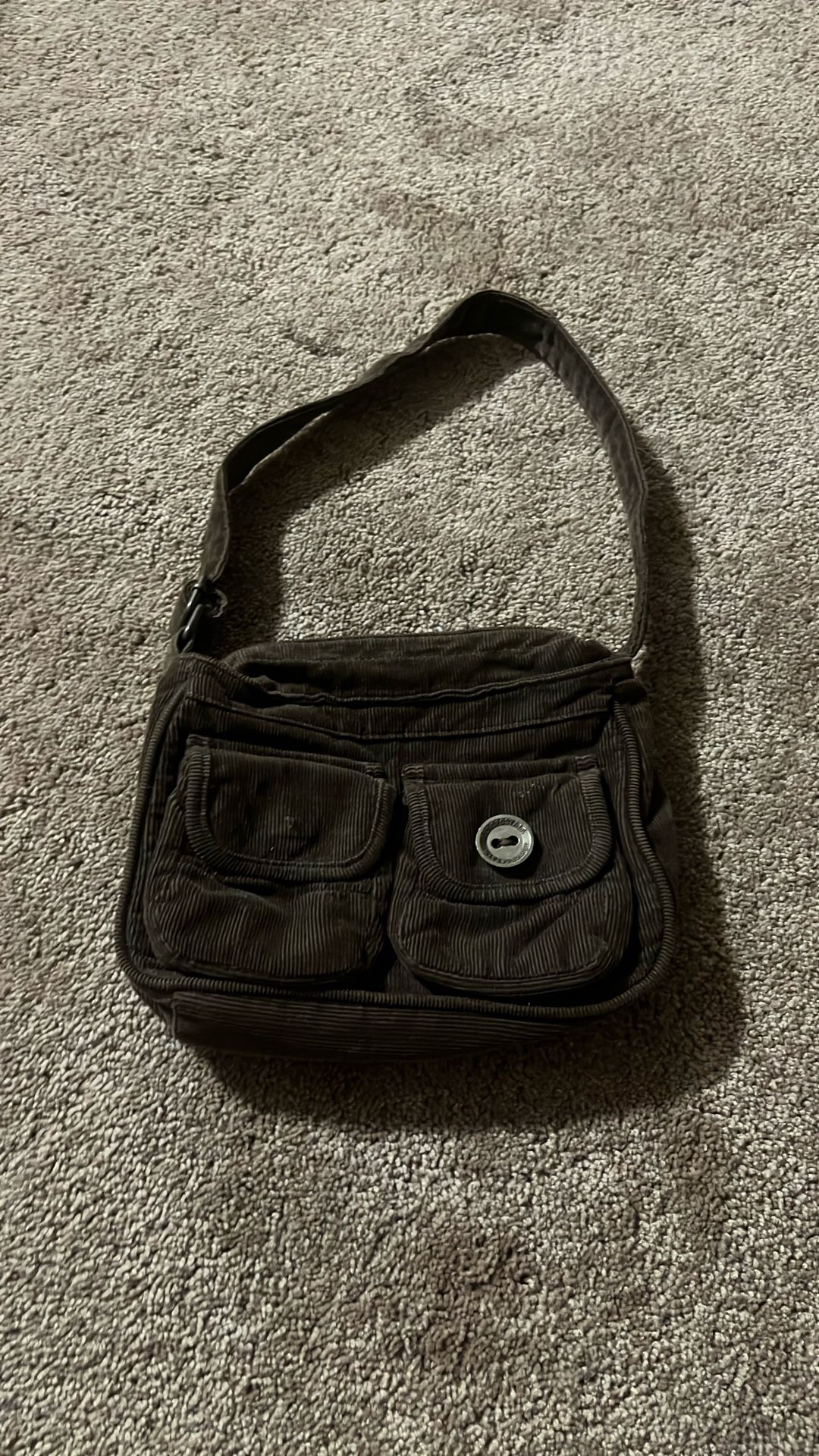Brown Aeropostale Corduroy Shoulder Bag