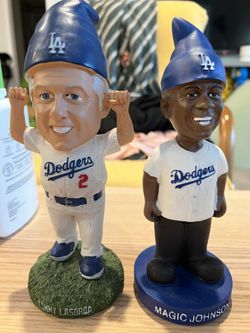 Dodgers Promotion Gnome Bobble head - Tommy Lasorda And Magic Johnson