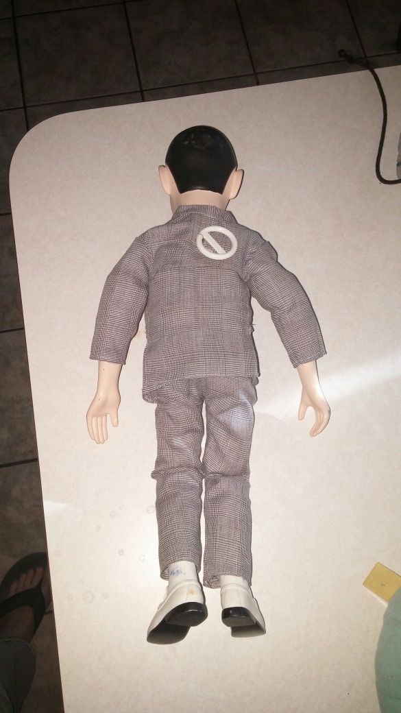 1987 PEE WEE'S PLAYHOUSE PEE WEE HERMAN DOLL RARE AND CHAIRRY PUPPET RARE
