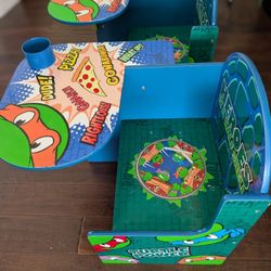 Teenage Mutant Ninja Turtles Chair Desk With Storage Bin Tmnt