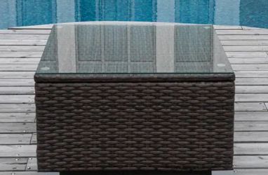 Wicker Table Glass Only