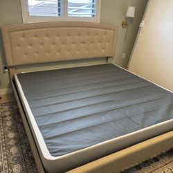 King Bed Frame With Base! $50!